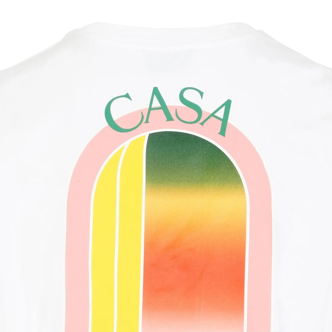 Casablanca Gradient Arch Design White T-Shirt