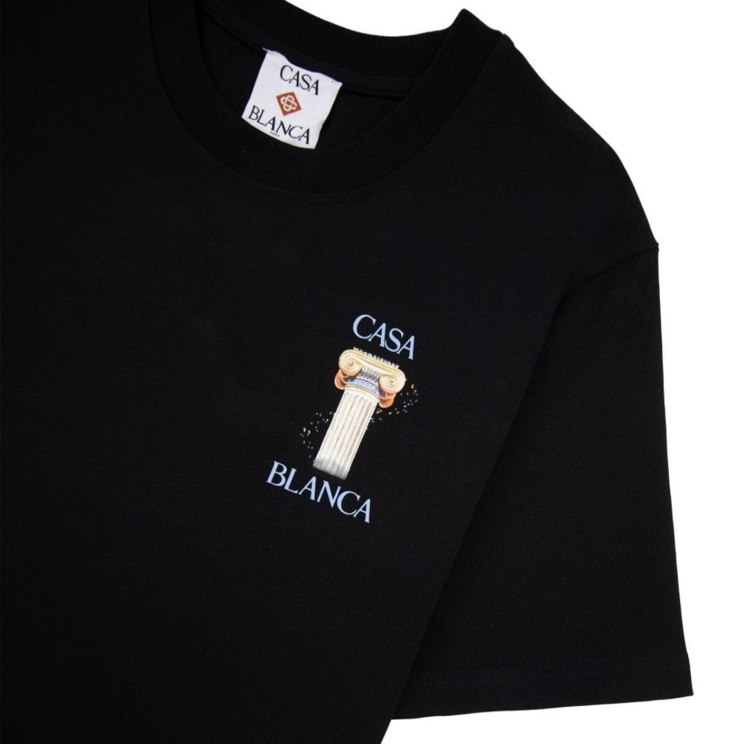 Casablanca La Colonne Printed T-Shirt Black T-Shirt