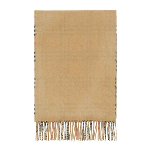 BURBERRY 8082480 Burberry Beige Cashmere Scarf ARC BEIGE SCARF MALE One Size