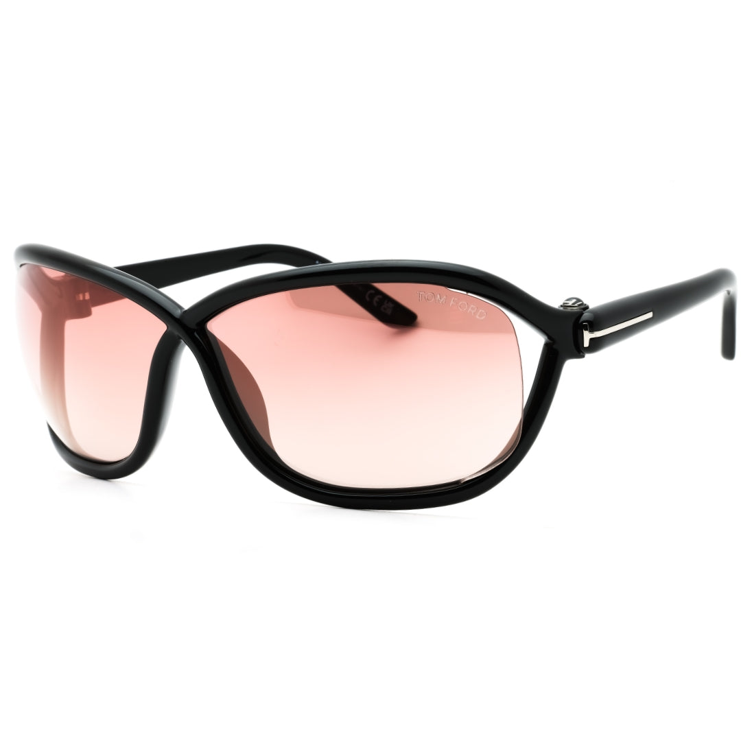 Tom Ford FT1069 01Z shiny black /gradient or mirror violet Sunglasses One Size