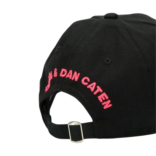 Dsquared2 Pink Logo Black Cap