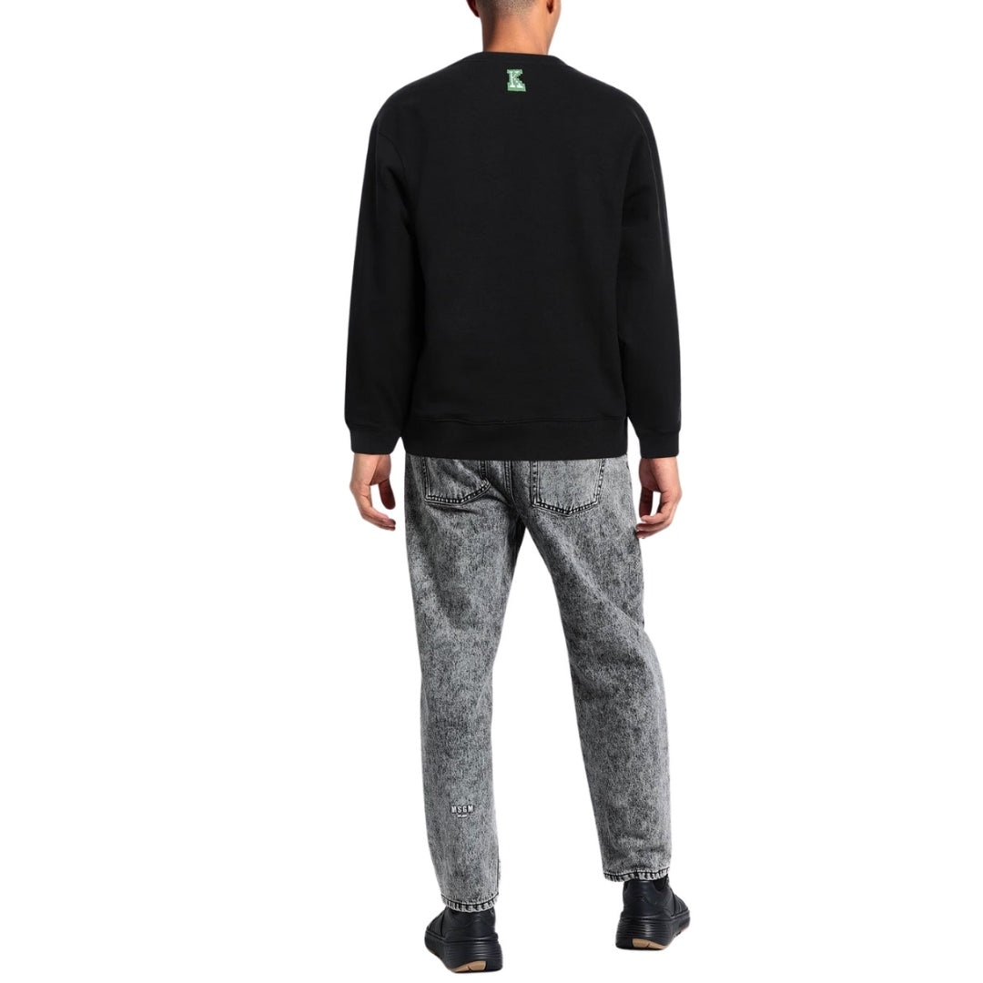 Kenzo Paris Digital Tiger Design Black Sweatshirt S