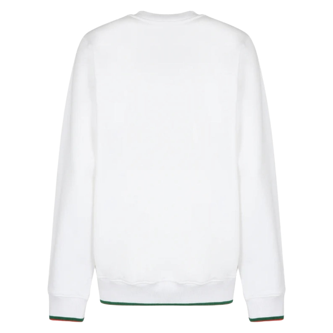 Casablanca Screen Printed Sweatshirt Casa Sport Logo White Ms23 Jtp 117 01 117 White Sweatshirts Mens