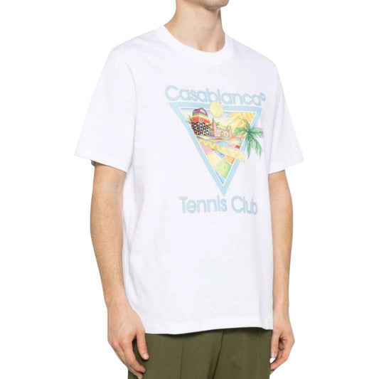 Casablanca Afro Cubism Tennis Club White T-Shirt