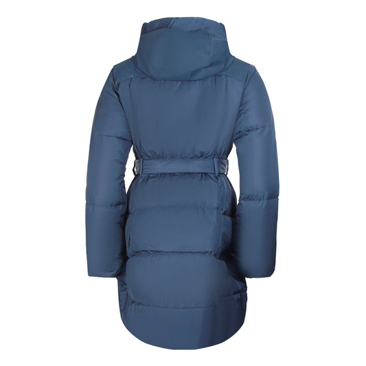 Parajumpers Moka Navy Blue Hooded Long Down Jacket S
