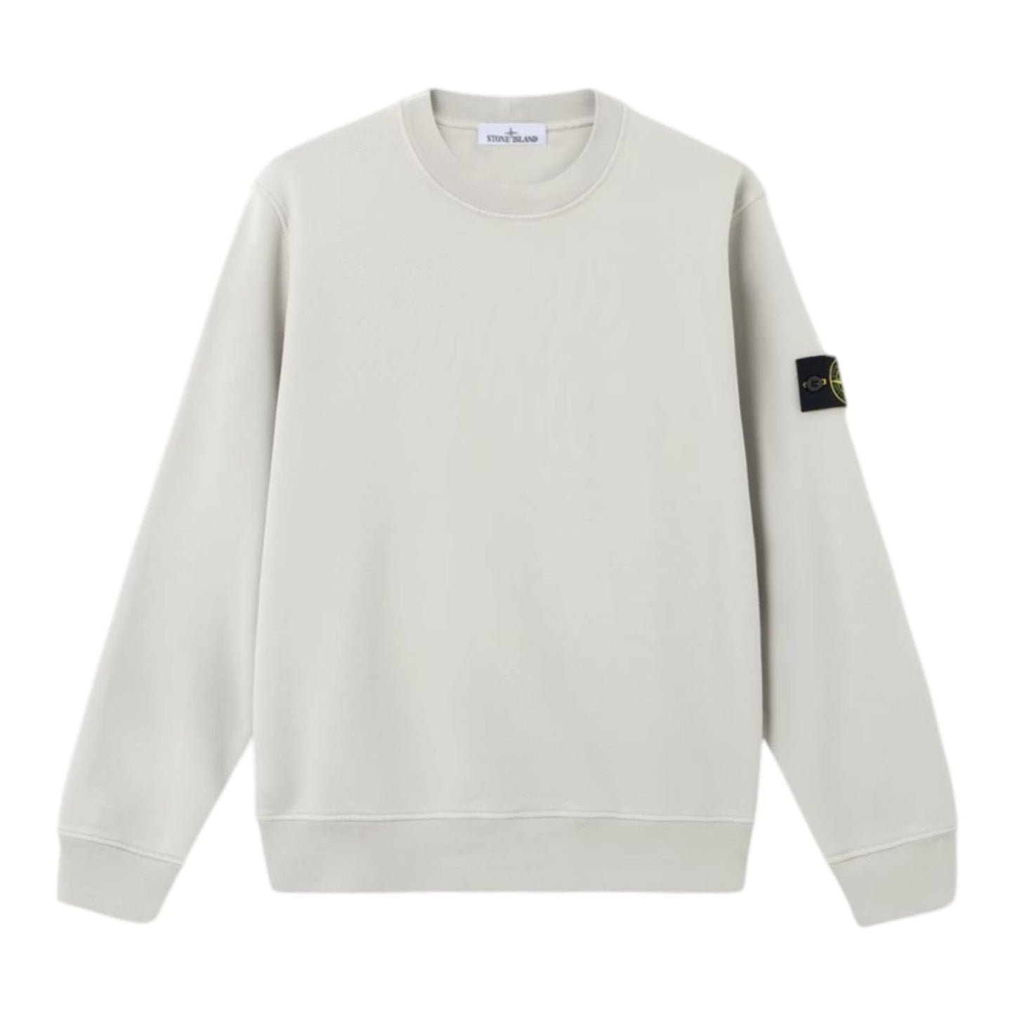Stone Island Organic Cotton Pearl Grey Sweatshirt