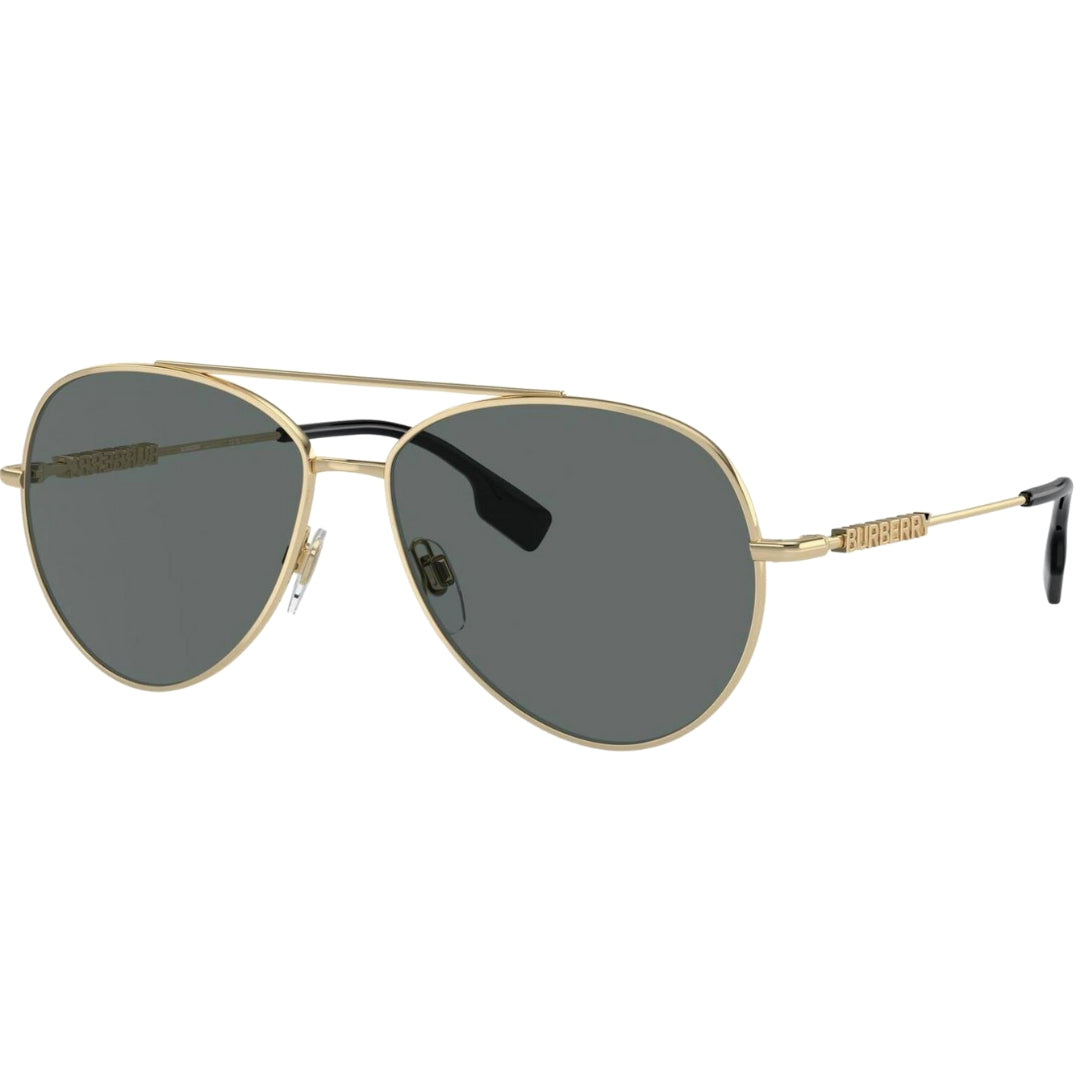 Burberry Dark Grey Lensed Gold Sunglasses 0BE3147 110981