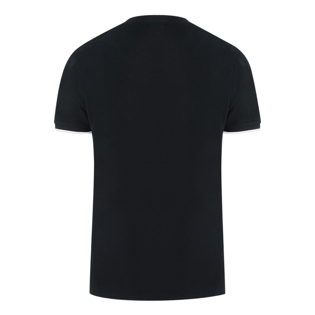 Kenzo Branded Pocket Logo Black T Shirt