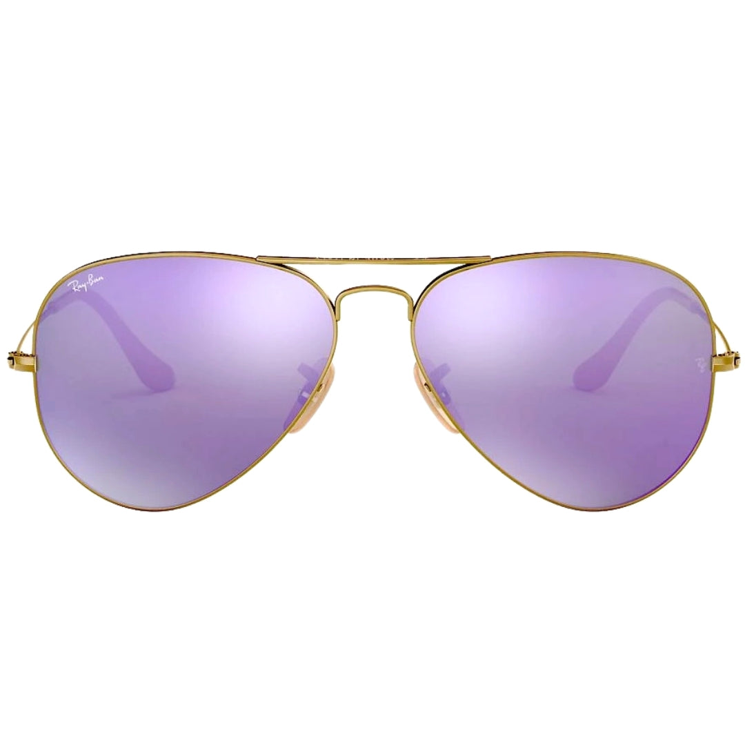 Ray-Ban Aviator Cyclamen Flash Lens Gold Sunglasses 0RB3025 167 4K