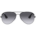 Ray-Ban Pilot Grey Gradient Lens Black Sunglasses