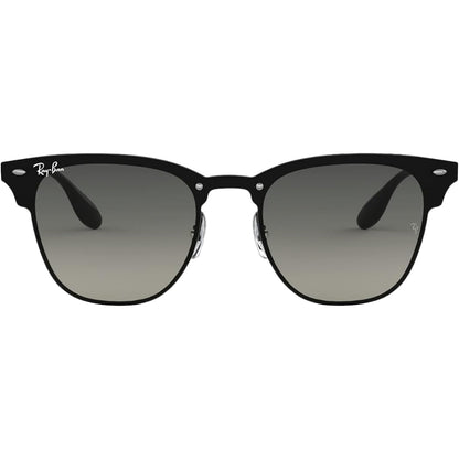 Ray-Ban Blaze Clubmaster Grey Gradient Lens Black Sunglasses 0RB3576N 153 11