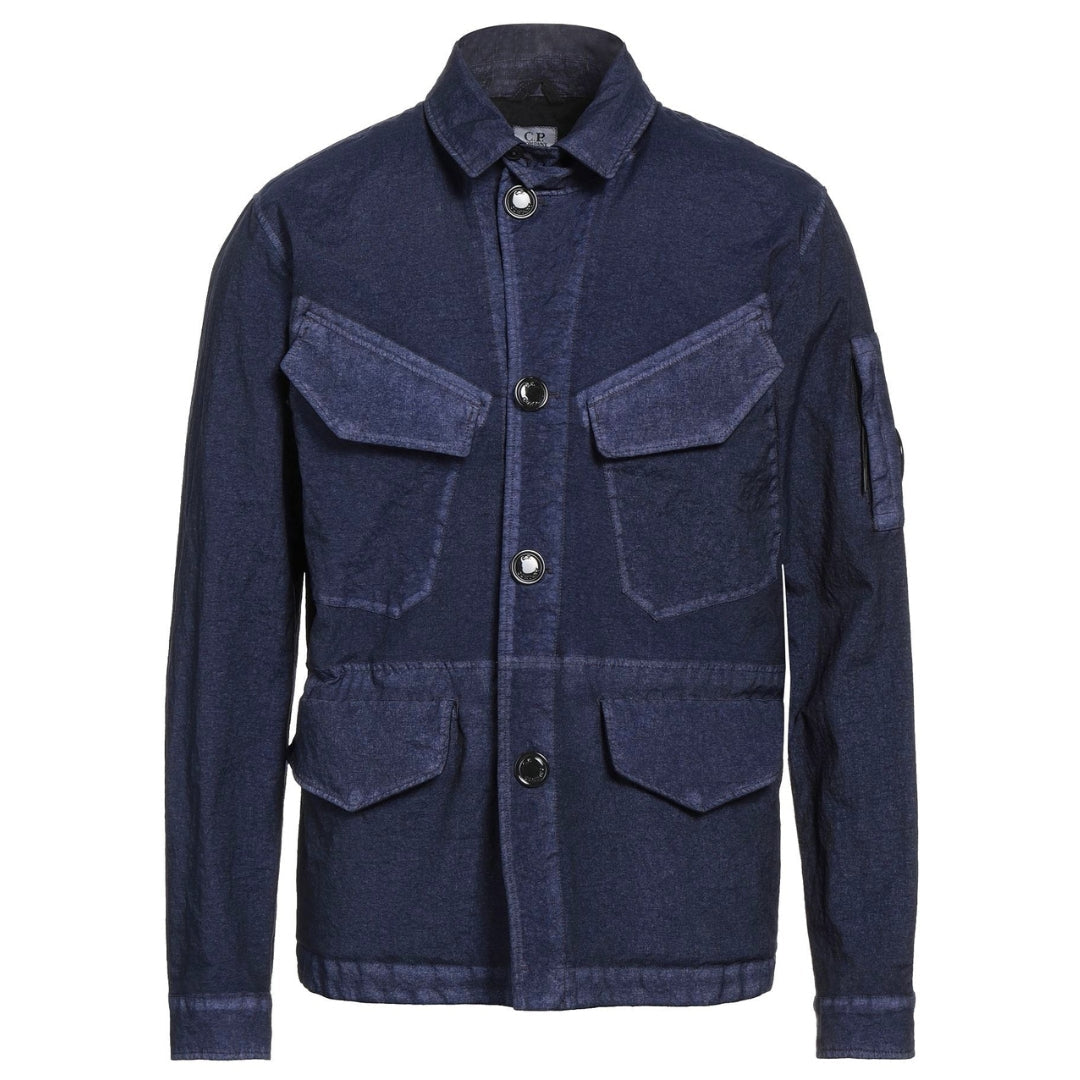 C P Company Button Up Navy Blue Jacket 10CM0W184A 006022G 882