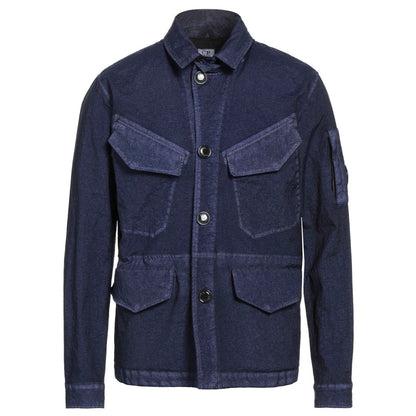 C P Company Button Up Navy Blue Jacket 10CM0W184A 006022G 882
