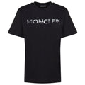 Moncler Sequin Logo Black T-Shirt XL