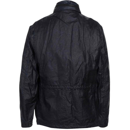 C P Company Lino Wax Medium Navy Blue Jacket