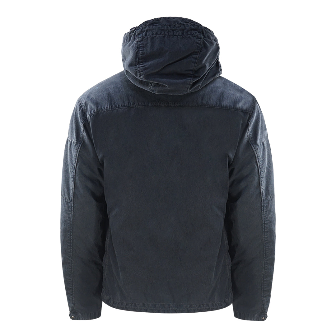 C P Company 50 Fili Rubber Hooded Total Eclipse Jacket