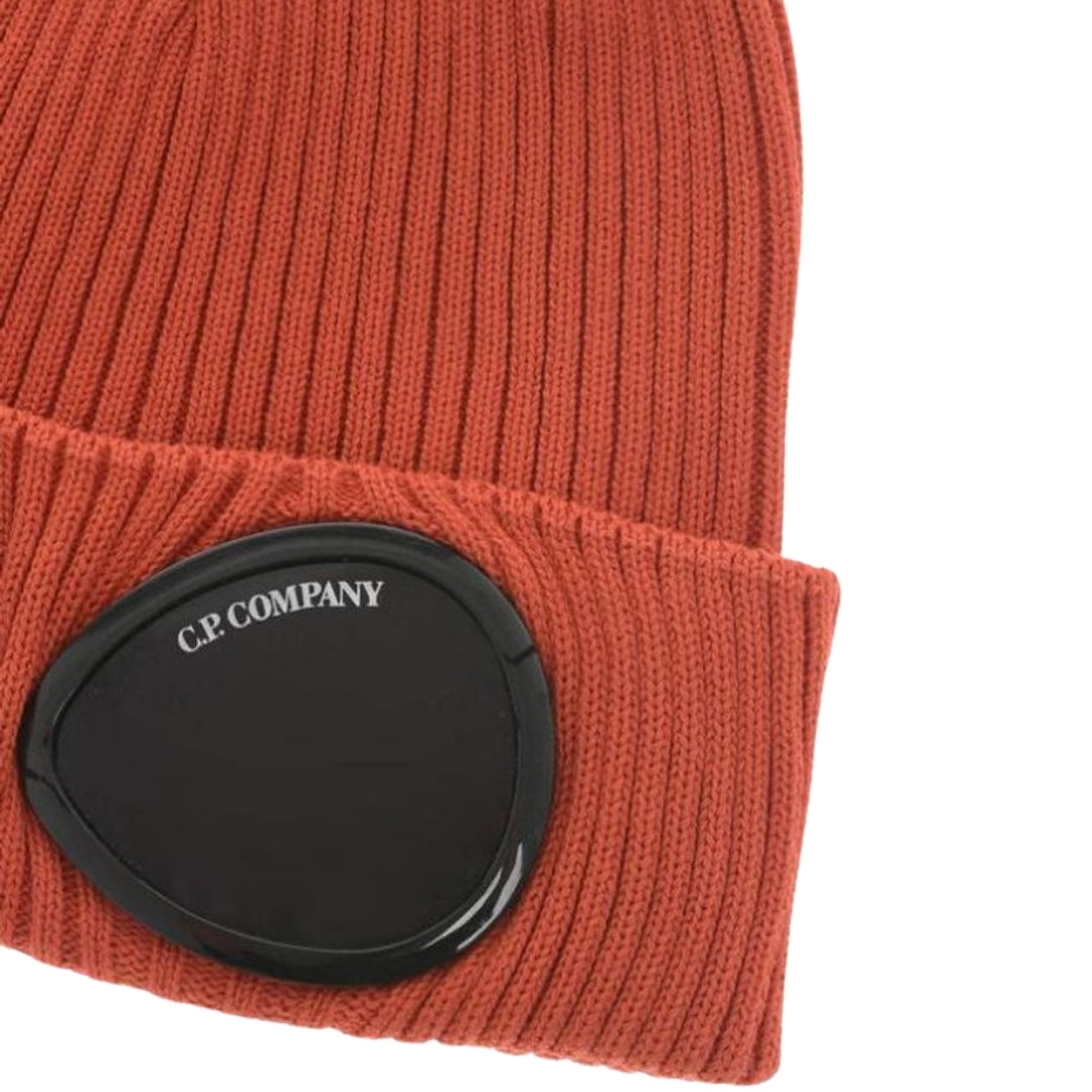 C.P. Company Orange Wool Goggle Beanie