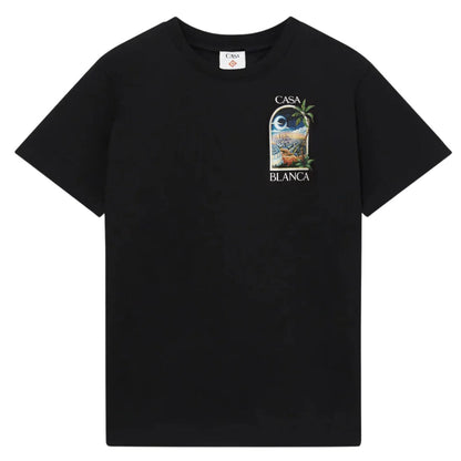 Casablanca La Night Printed T-Shirt Black T-Shirt