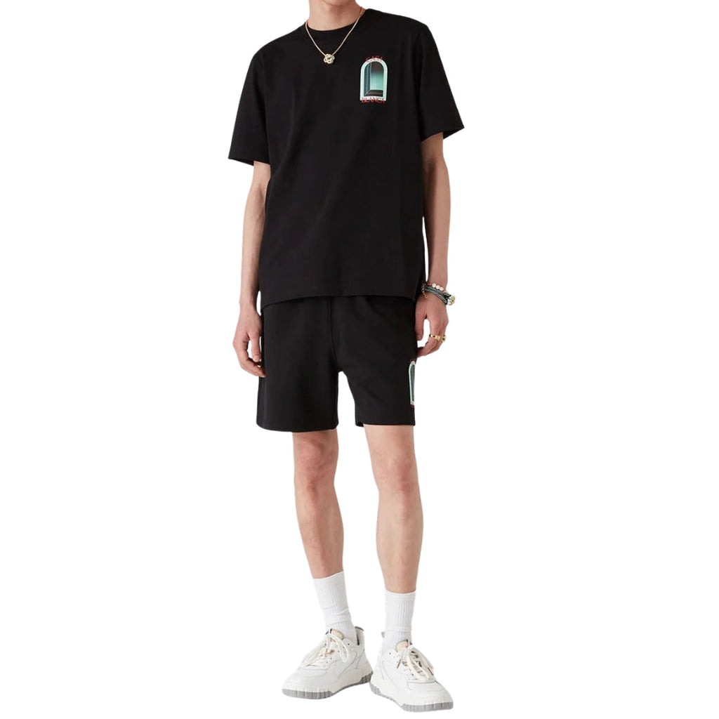 Casablanca Gradient Arch Design Black T-Shirt