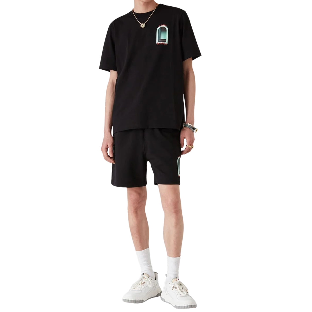 Casablanca Gradient Arch Design Black T-Shirt