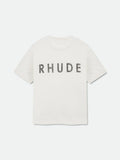 RHUDE Logo Slub T-Shirt – Vintage White