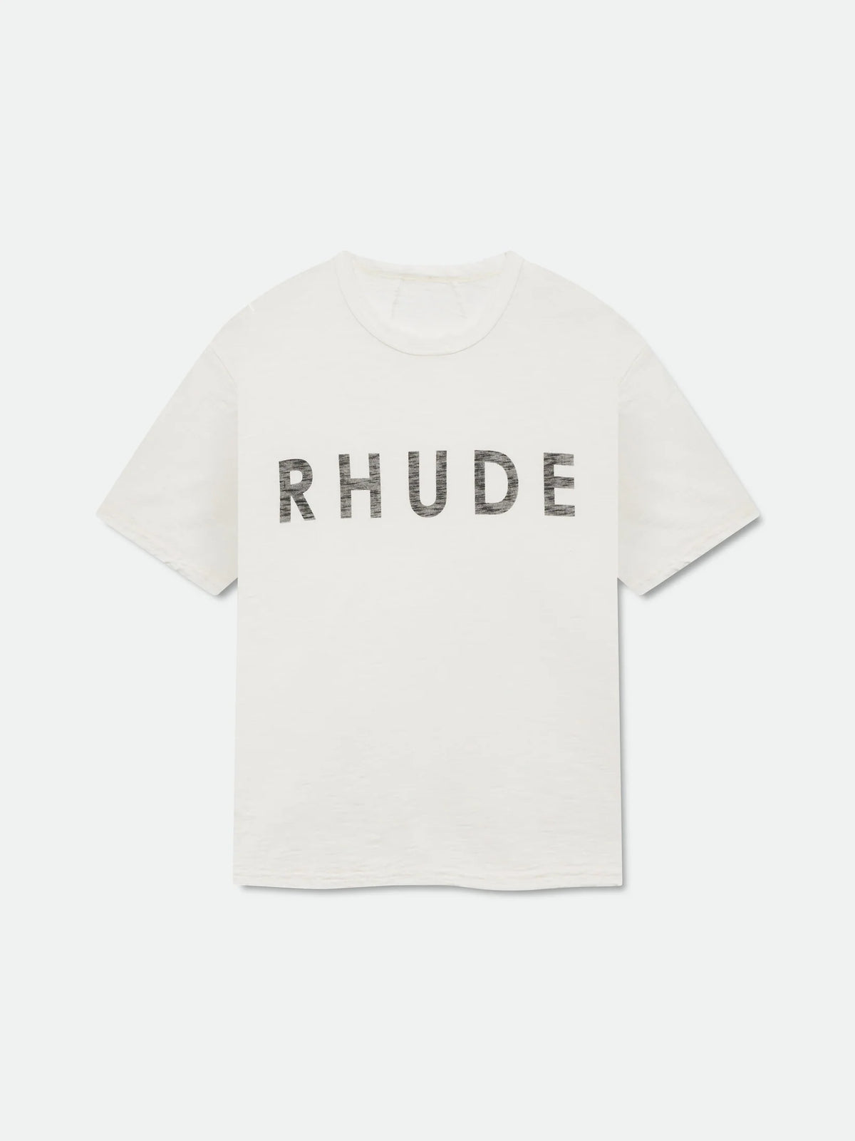 RHUDE Logo Slub T-Shirt – Vintage White