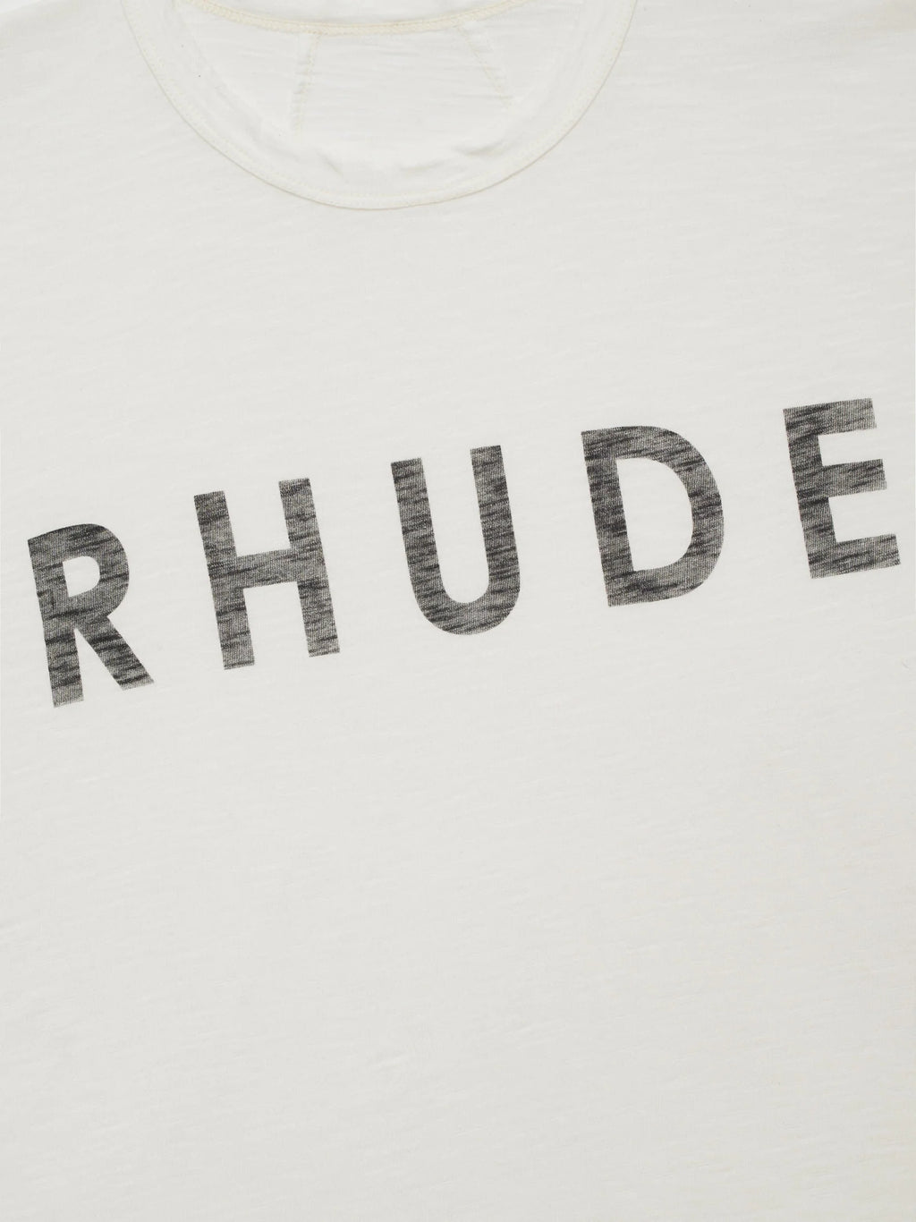 RHUDE Logo Slub T-Shirt – Vintage White