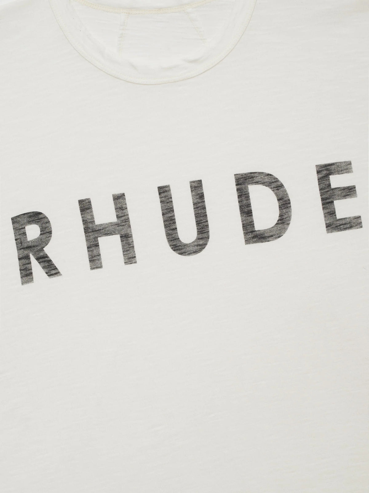 RHUDE Logo Slub T-Shirt – Vintage White