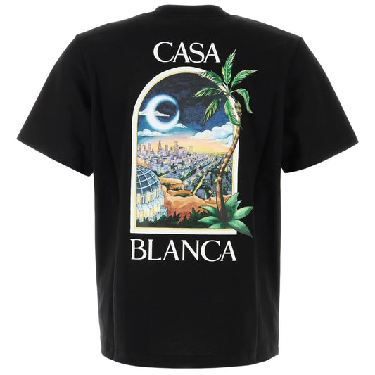 Casablanca La Night Printed T-Shirt Black T-Shirt