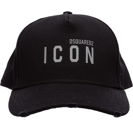 Dsquared2 Bcm0413 05C04011 M1723 Black Silver Cargo Baseball Cap Mens