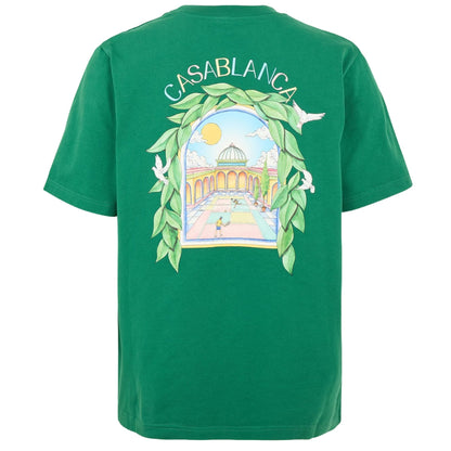 Casablanca Printed T-Shirt L'Arch De Tennis Green T-Shirt