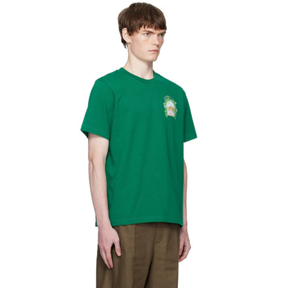 Casablanca Printed T-Shirt L'Arch De Tennis Green T-Shirt