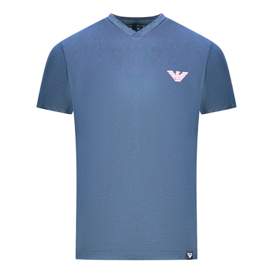 Armani Jeans Chest Logo Navy T-Shirt