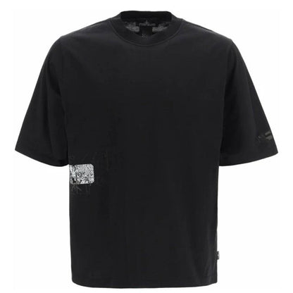 Stone Island Shadow Project Patch Design Black T Shirt