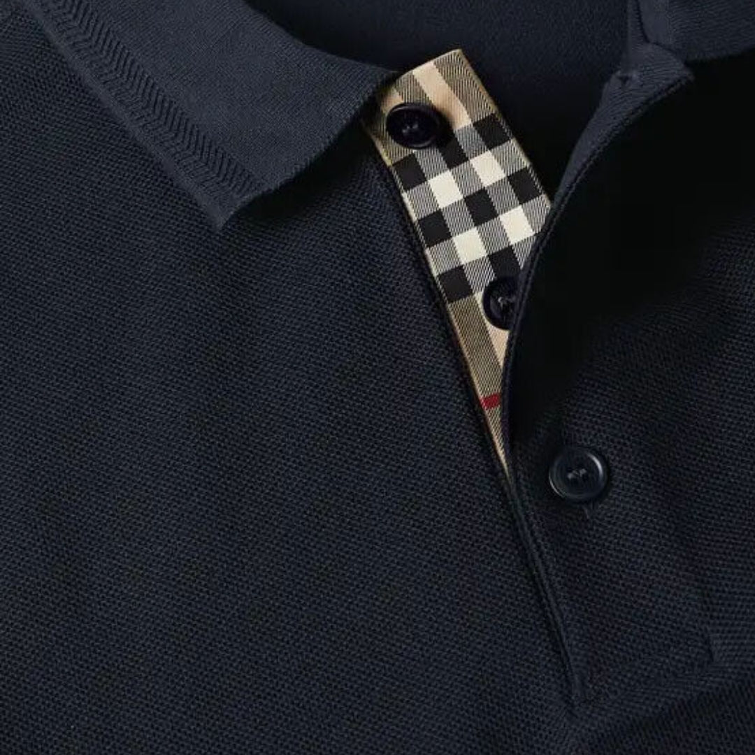 Burberry Mens Polo Shirt Eddie Coal Blue