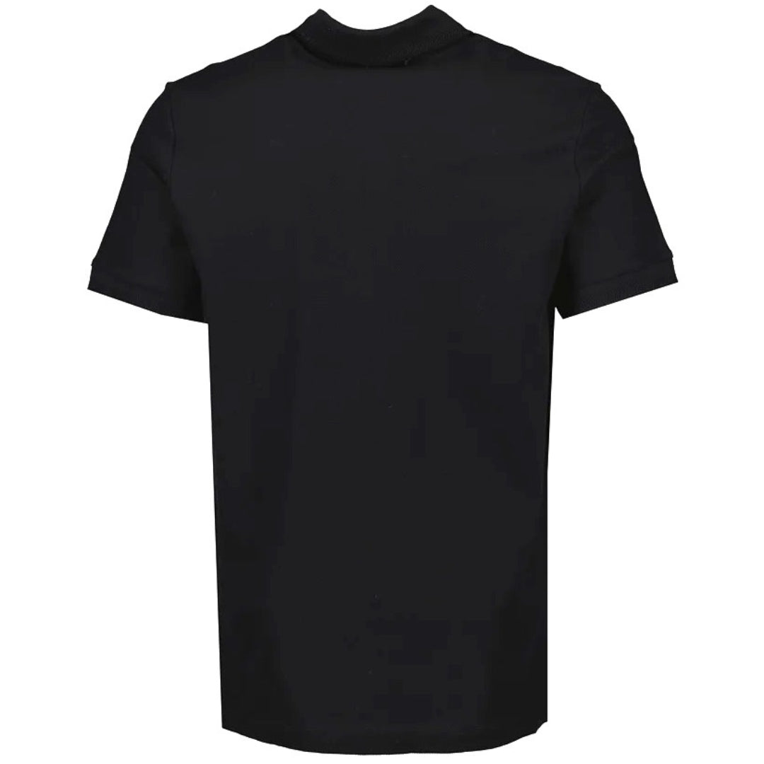 Burberry Branded Circle Logo Black Polo Shirt - Style Centre Wholesale