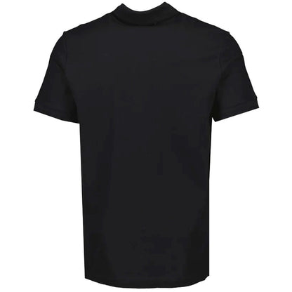 Burberry Branded Circle Logo Black Polo Shirt - Style Centre Wholesale