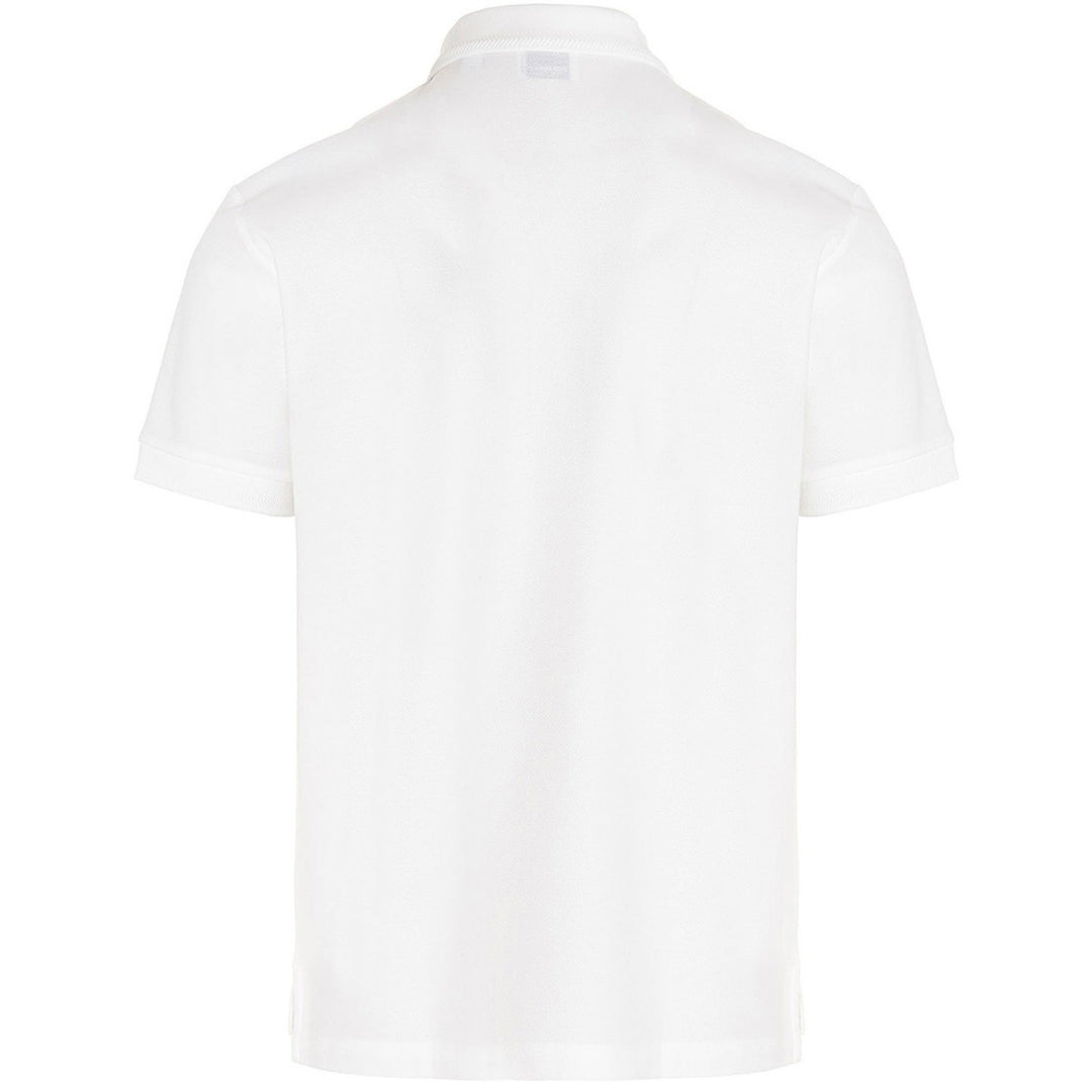 Burberry Branded Circle Logo White Polo Shirt