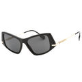 Burberry Dark Grey Lens Black Sunglasses One Size