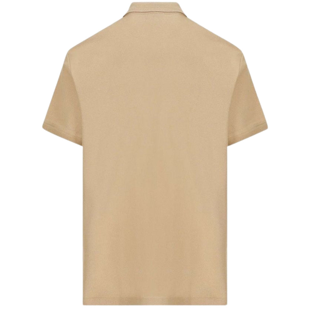 Burberry Branded Circle Logo Camel Beige Polo Shirt - Style Centre Wholesale