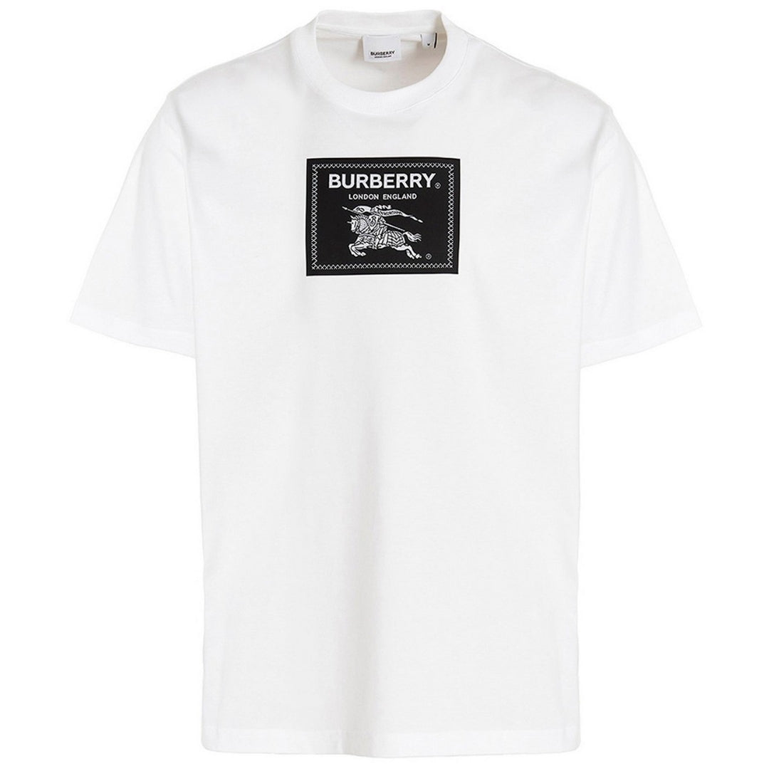 Burberry Box Logo White T Shirt - Style Centre Wholesale