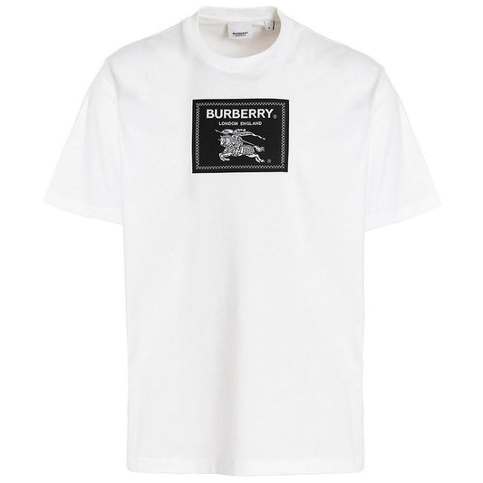 Burberry Box Logo White T Shirt - Style Centre Wholesale
