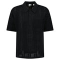 BURBERRY 8070313 Tristam Check Knitted Polo Black BLACK POLO SHIRT MALE XL