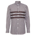 BURBERRY 8070867 Burberry Cotton Poplin Check Shirt DARK BURGANDY CASUAL SHIRT MALE S