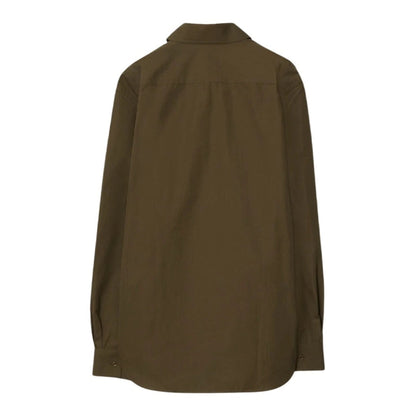 BURBERRY 8077836 Burberry EKD Cotton Shirt Military MILITARY (green) CASUAL SHIRT MALE M