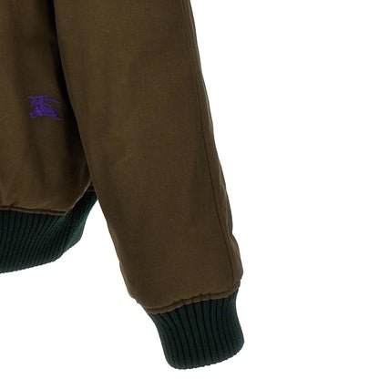 BURBERRY 8078899 Burberry Check reversible bomber jacket DEEP ROYAL IP CHECK (Green) JACKET MALE S