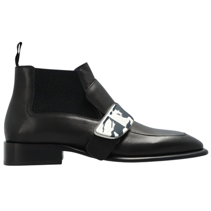 BURBERRY 8087314 Burberry Shield Ankle Boots BLACK SHIELD BOOT MALE UK 8