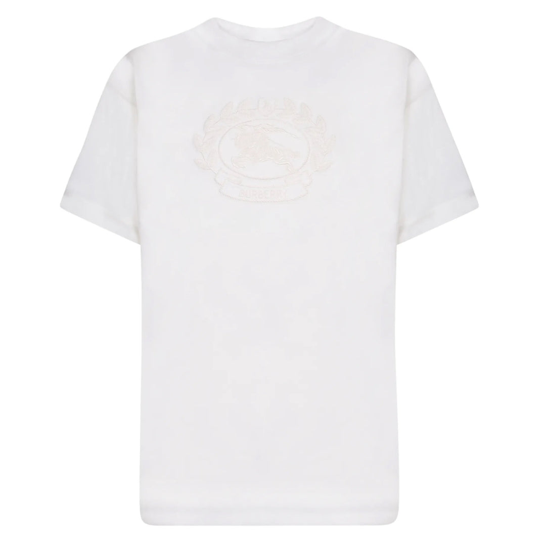 Burberry EKD Embroidered Logo Chalk T-Shirt S