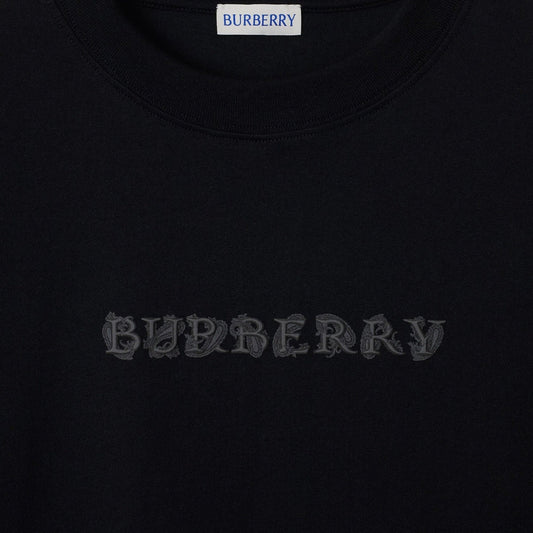 Burberry Paisley Logo Coal Black T-Shirt S