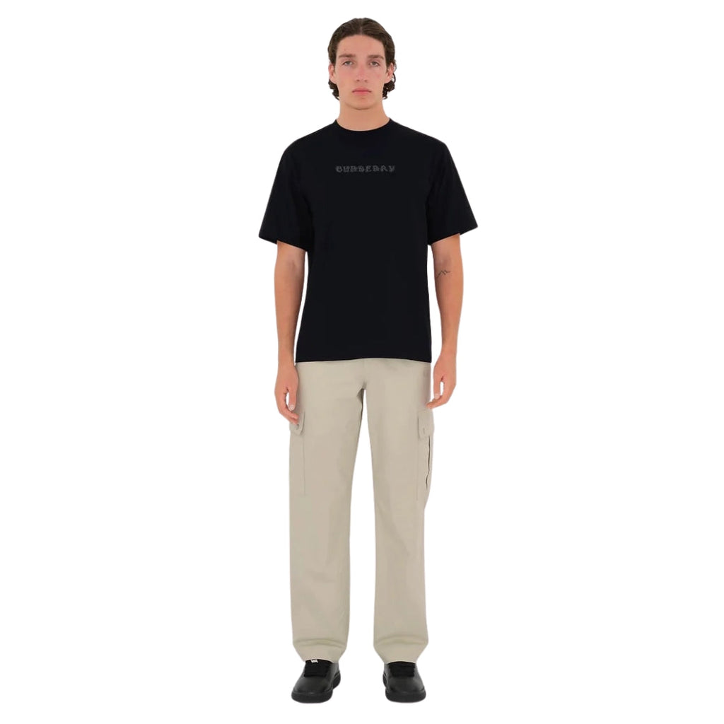 Burberry Paisley Logo Coal Black T-Shirt S
